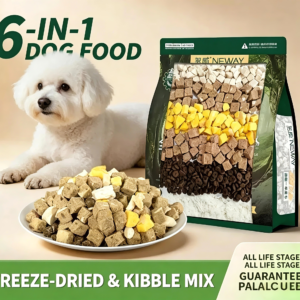 Freeze-Dried Dog Food with Chicken, Egg Yolk, Duck & Pear