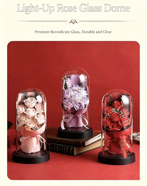 Glass Dome Rose Gift