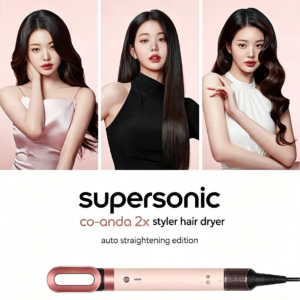 D HS09 Multi‑Styler Hair Dryer, 3‑in‑1 Auto‑Straightening Edition