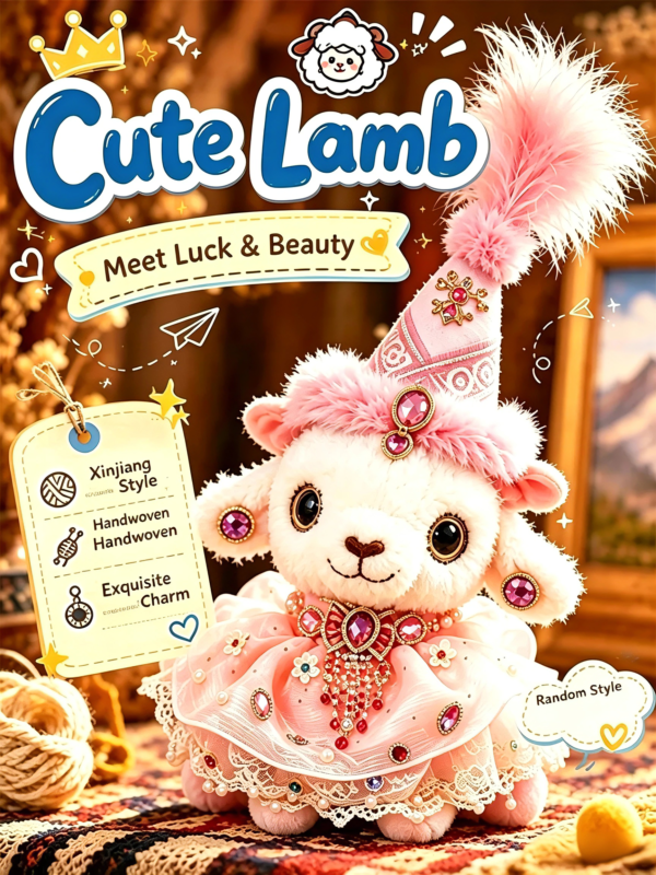 Artisanal Hand‑Made Xinjiang Lamb Plush Doll Collection