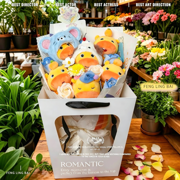 Handmade Capybara Plush Bouquet