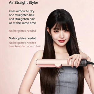 D HT01 Air‑Straight Styler, Wet & Dry 2‑in‑1 Hair Dryer & Straightening Flat Iron
